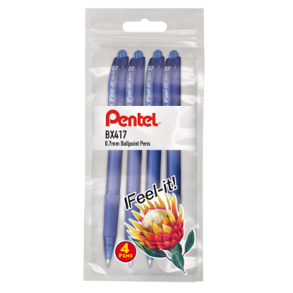 Picture of Feel-It Retractable Ball Point Pen Blue 0.7mm