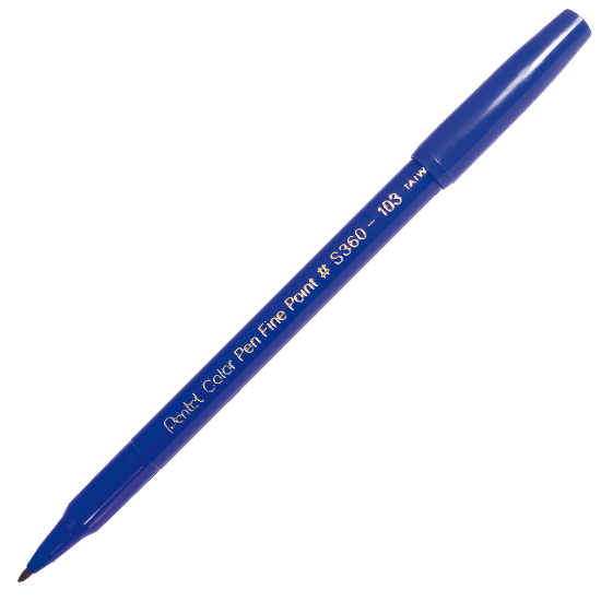 Picture of Colour Pen Fibre Tip Blue 2.0mm Nib Size