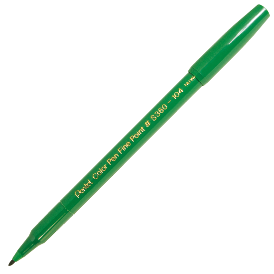 Picture of Colour Pen Fibre Tip Green 2.0mm Nib Size