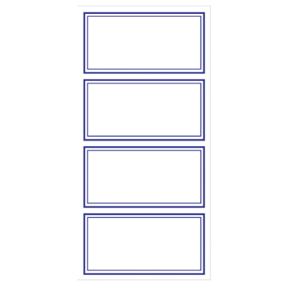 Picture of Blue Border Labels: Blue 24's