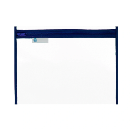 Picture of Book Bags -Thick PVC with Zip Blue