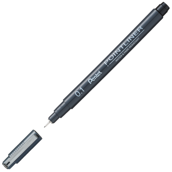 Picture of PointLiner Fineliner Pigment Ink 0.05mm Black Each