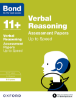 Picture of Bond 11+: Verbal Reasoning: Up to Speed Papers