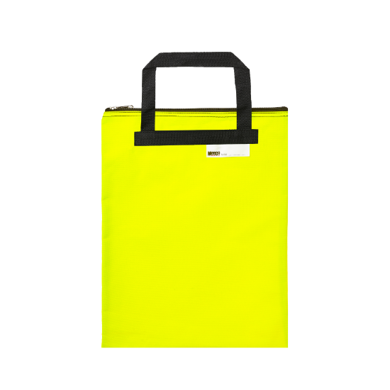 Picture of Meeco Nylon Book Carry Bag Neon Yellow 380mm x 290