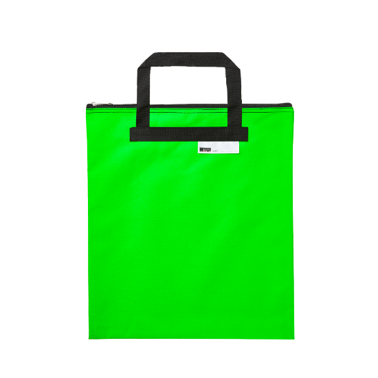 Picture of Meeco Nylon Book Carry Bag Neon Green 380mm X 340m