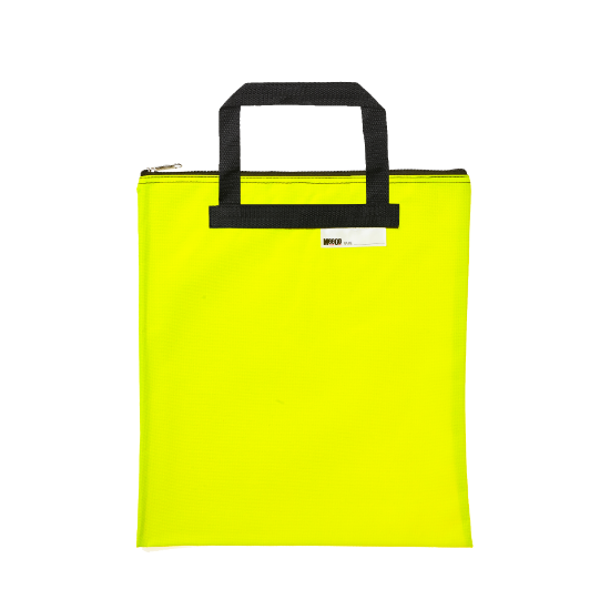 Picture of Meeco Nylon Book Carry Bag Neon Yellow 380mm x 340