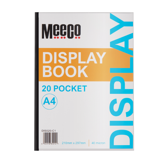 Picture of Meeco A4 Economy Display Book 20 Pockets Clear
