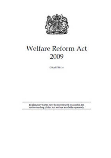 Picture of Welfare Reform Act 2009
