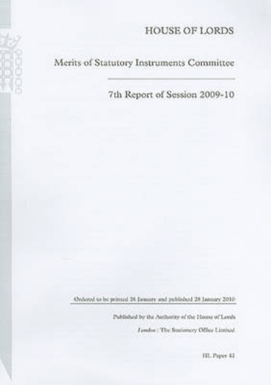 Picture of 7th Report of Session 2009-10
