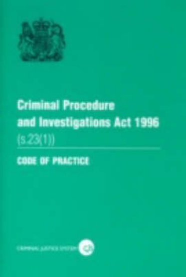 Picture of Criminal Procedure and Investigations Act 1996 (s.