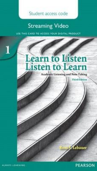 Picture of Learn to Listen, Listen to Learn 1 Streaming Video