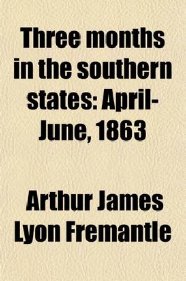 Picture of Three Months in the Southern States; April-June, 1