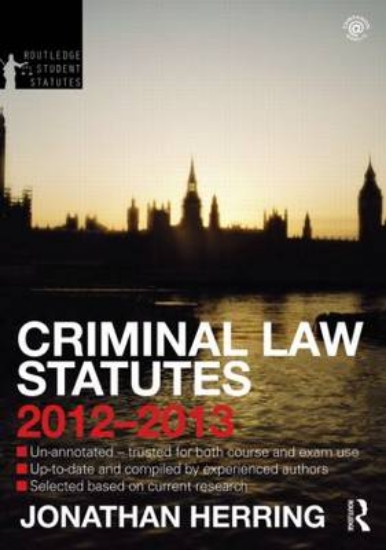 Picture of Criminal Law Statutes 2012-2013