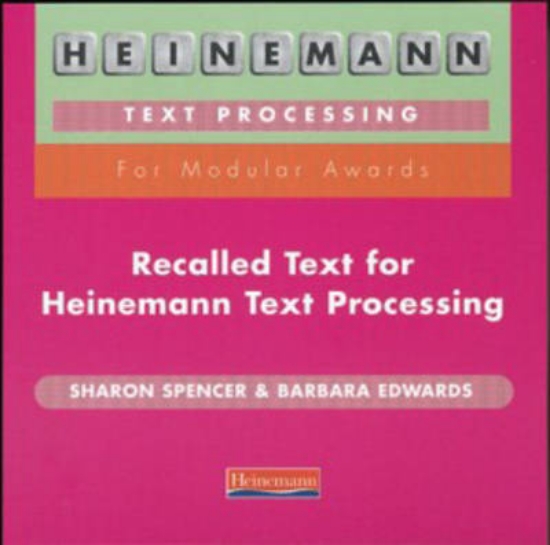Picture of Recalled Text for Heinemann Text Processing