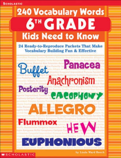 Picture of 240 Vocabulary Words 6th Grade Kids Need to Know