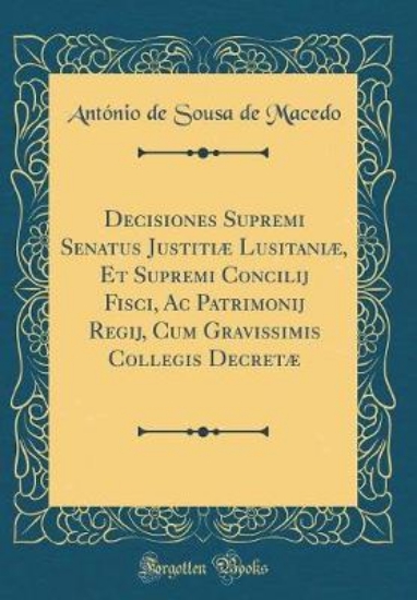 Picture of Decisiones Supremi Senatus Justitiae Lusitaniae, E
