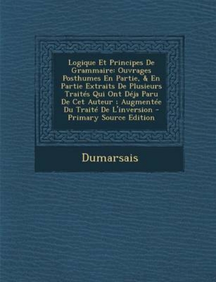 Picture of Logique Et Principes de Grammaire