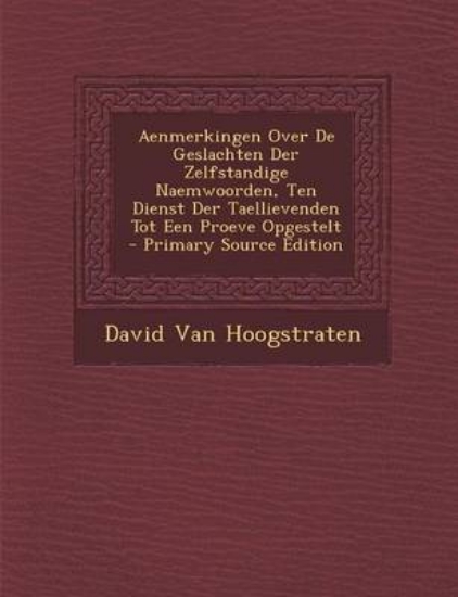 Picture of Aenmerkingen Over de Geslachten Der Zelfstandige N