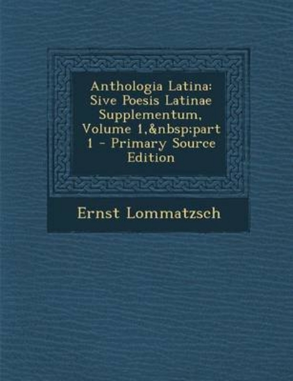 Picture of Anthologia Latina