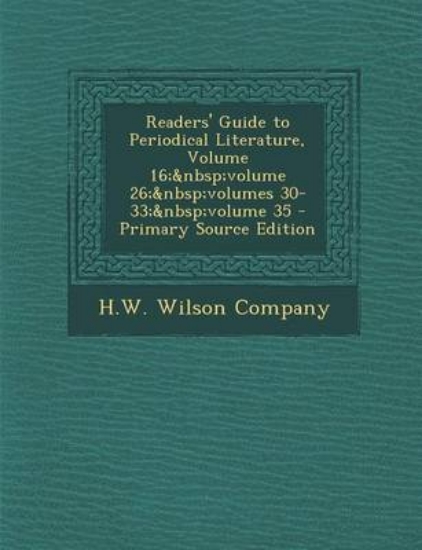 Picture of Readers' Guide to Periodical Literature, Volume 16