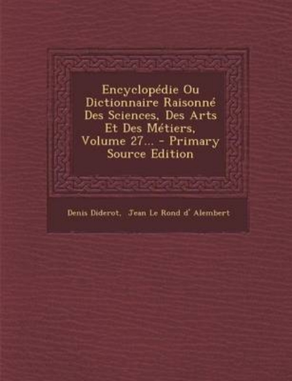 Picture of Encyclopedie Ou Dictionnaire Raisonne Des Sciences
