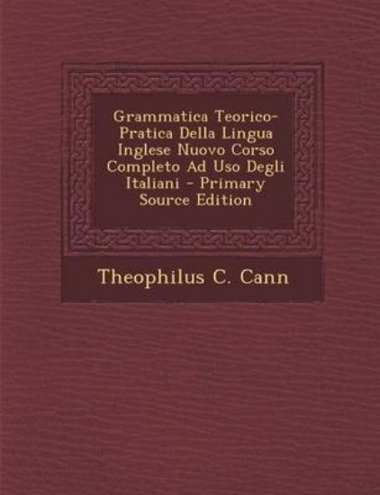 Picture of Grammatica Teorico-Pratica Della Lingua Inglese Nu