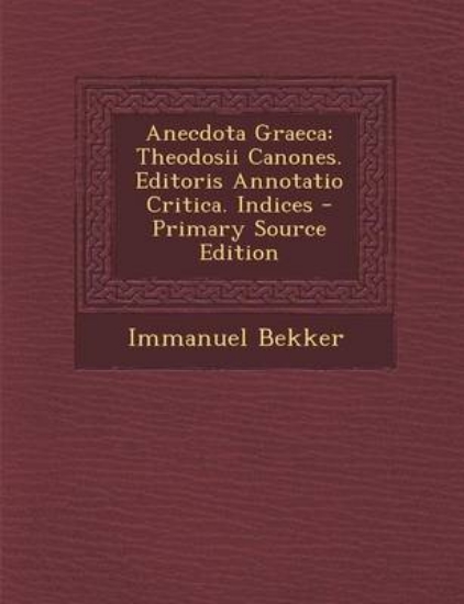 Picture of Anecdota Graeca
