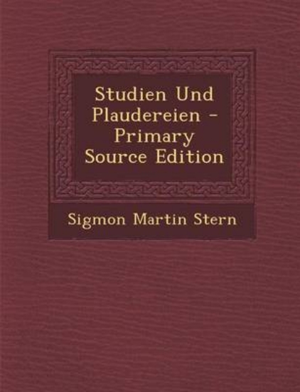 Picture of Studien Und Plaudereien