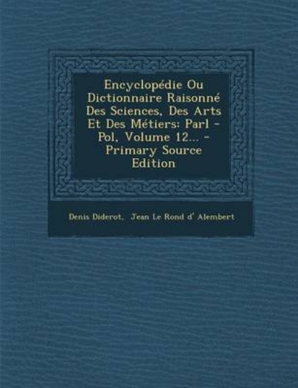 Picture of Encyclopedie Ou Dictionnaire Raisonne Des Sciences