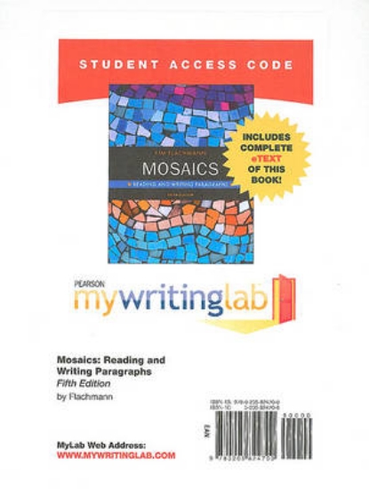 Picture of MyLab Writing with Pearson eText -- Standalone Acc