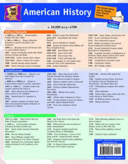 Picture of Study Card for American History