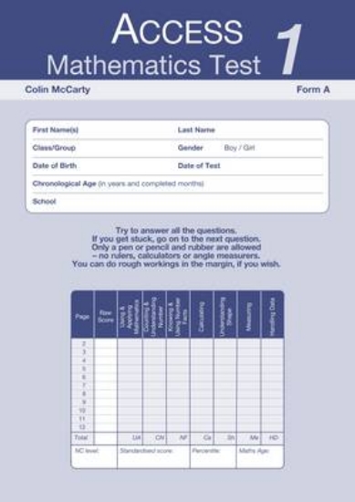 Picture of Access Mathematics Test (AMT) 1 Form A