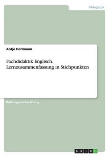 Picture of Fachdidaktik Englisch. Lernzusammenfassung in Stic