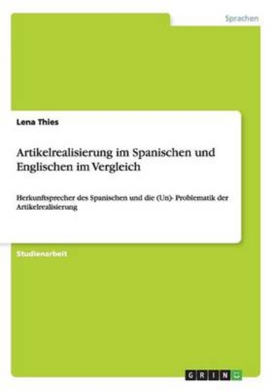 Picture of Artikelrealisierung im Spanischen und Englischen i