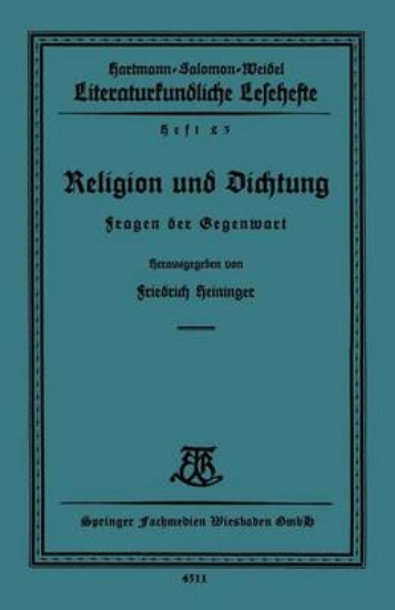 Picture of Religion Und Dichtung
