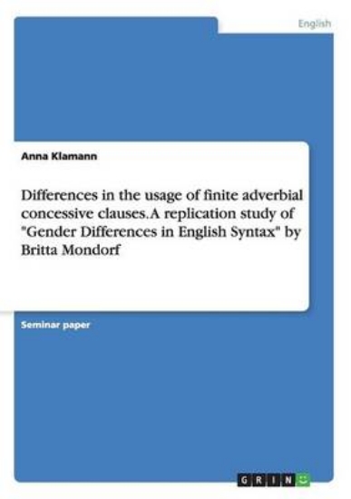Picture of Differences in the usage of finite adverbial conce
