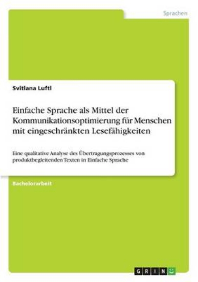 Picture of Einfache Sprache als Mittel der Kommunikationsopti