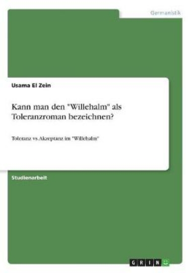 Picture of Kann Man Den "willehalm" ALS Toleranzroman Bezeich