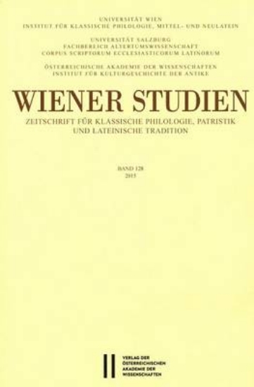 Picture of Wiener Studien. Zeitschrift Fur Klassische Philolo