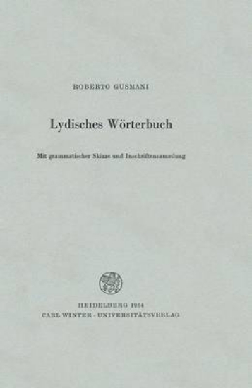 Picture of Lydisches Worterbuch
