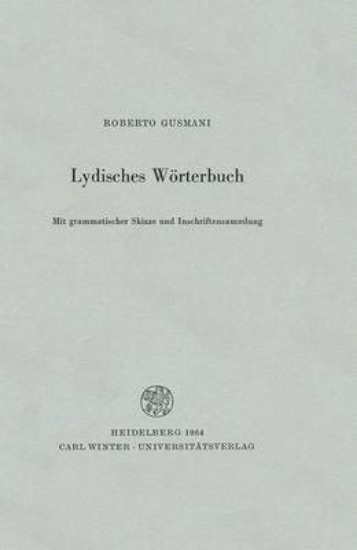Picture of Lydisches Worterbuch