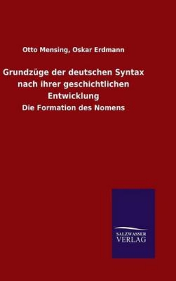 Picture of Grundz ge Der Deutschen Syntax Nach Ihrer Geschich