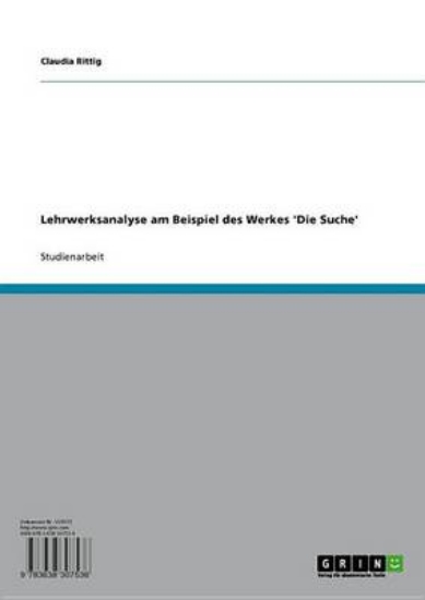 Picture of Lehrwerksanalyse Am Beispiel Des Werkes 'Die Suche