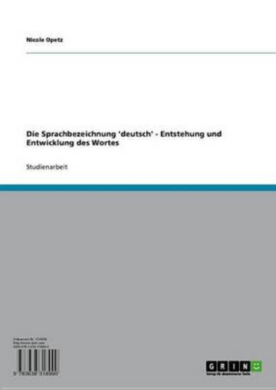 Picture of Die Sprachbezeichnung 'Deutsch'