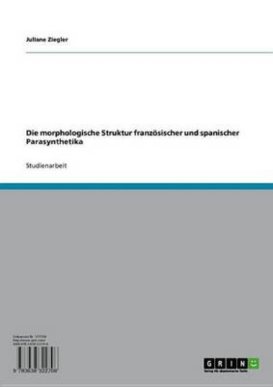 Picture of Die Morphologische Struktur Franz Sischer Und Span