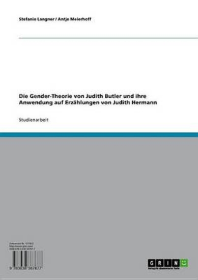 Picture of Die Gender-Theorie Von Judith Butler Und Ihre Anwe