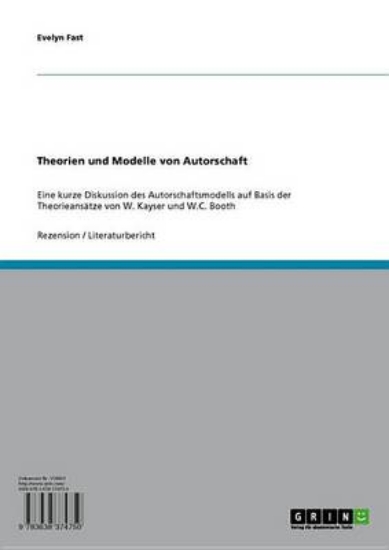 Picture of Theorien Und Modelle Von Autorschaft