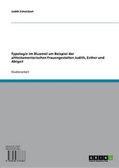 Picture of Typologie Im Bluemel Am Beispiel Der Alttestamenta