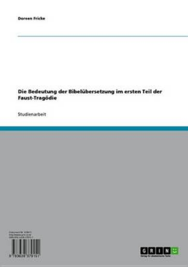 Picture of Die Bedeutung Der Bibel Bersetzung Im Ersten Teil