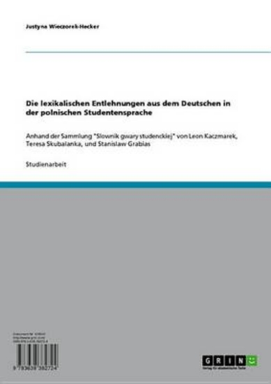 Picture of Die Lexikalischen Entlehnungen Aus Dem Deutschen i